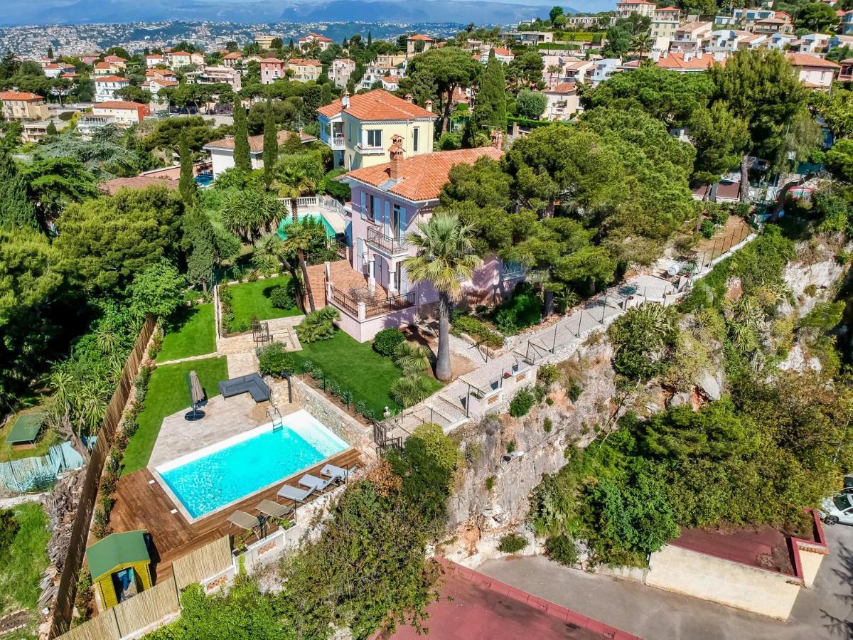 Stunning Seaview Villa. Villefranche Sur Mer 外观 照片